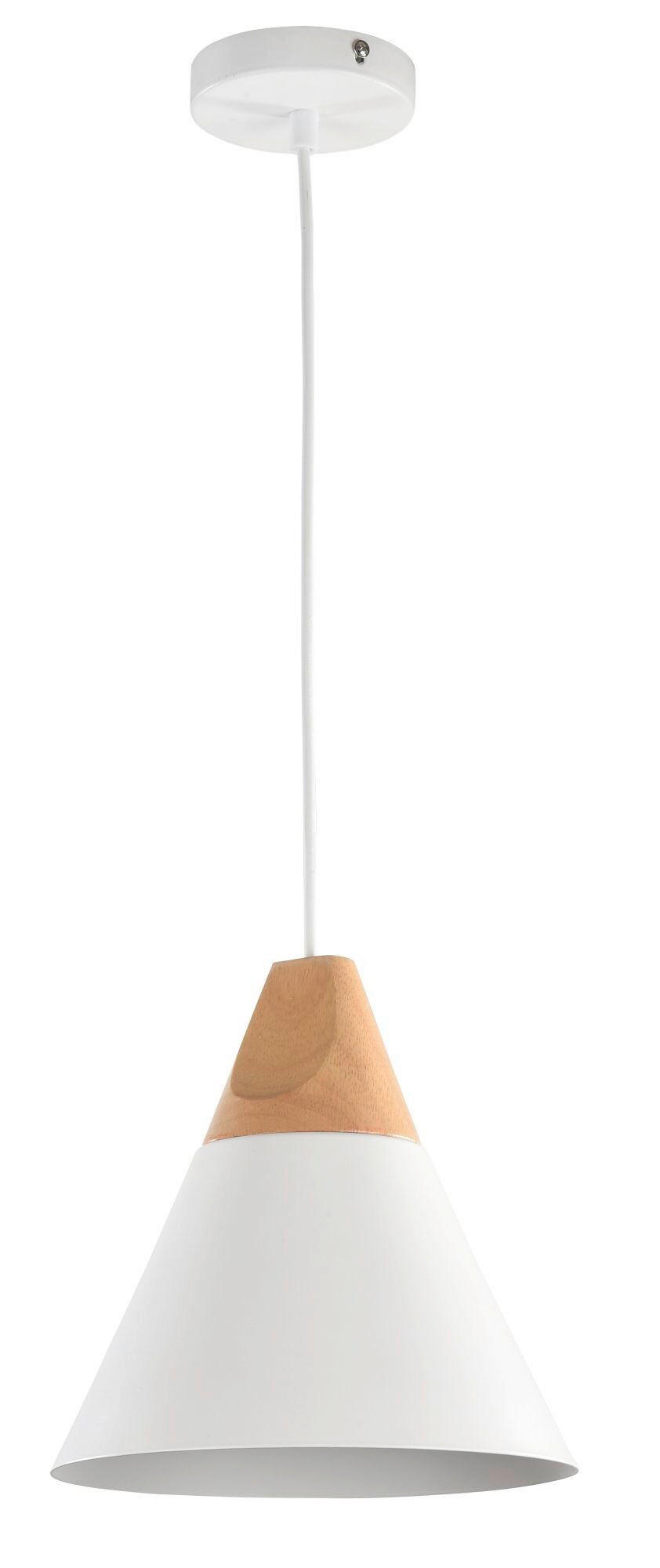 PENDELLEUCHTE 22/13.7 cm  - Weiß, Trend, Holz/Metall (22/13.7cm) - MAYTONI