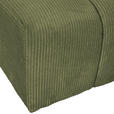 ECKSOFA  in Cord Dunkelgrün  313/162 cm  - Dunkelgrün/Schwarz, KONVENTIONELL, Kunststoff/Textil (313/162cm) - Carryhome