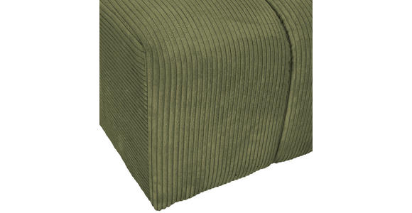 ECKSOFA  in Cord Dunkelgrün  313/162 cm  - Dunkelgrün/Schwarz, KONVENTIONELL, Kunststoff/Textil (313/162cm) - Carryhome