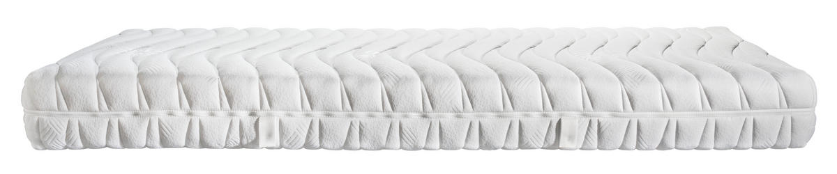 KALTSCHAUMMATRATZE 140/200 cm Höhe ca. 21 cm 7 -Zonen - Weiß, Basics, Textil (140/200cm) - Boxxx