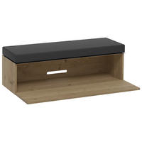 BANCĂ PENTRU HOL  - gri deschis, Design, piele - Voglauer