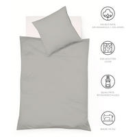 BETTWÄSCHE Provence Leinenoptik 155/220 cm  - Grau, Basics, Textil (155/220cm) - Fleuresse