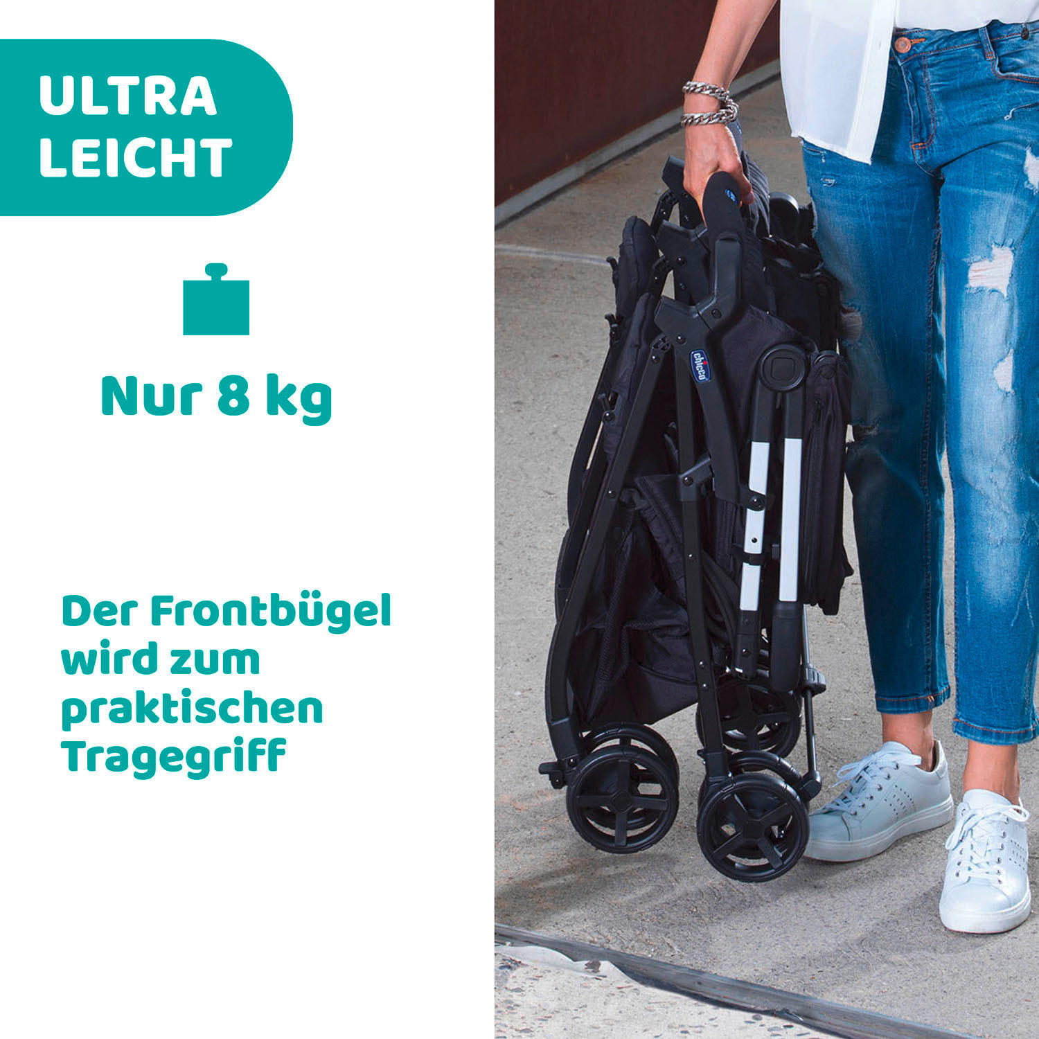 ZWILLINGSWAGEN OHLALÀ TWIN SIL  - Grau, Basics, Metall (78/101/88cm) - Chicco