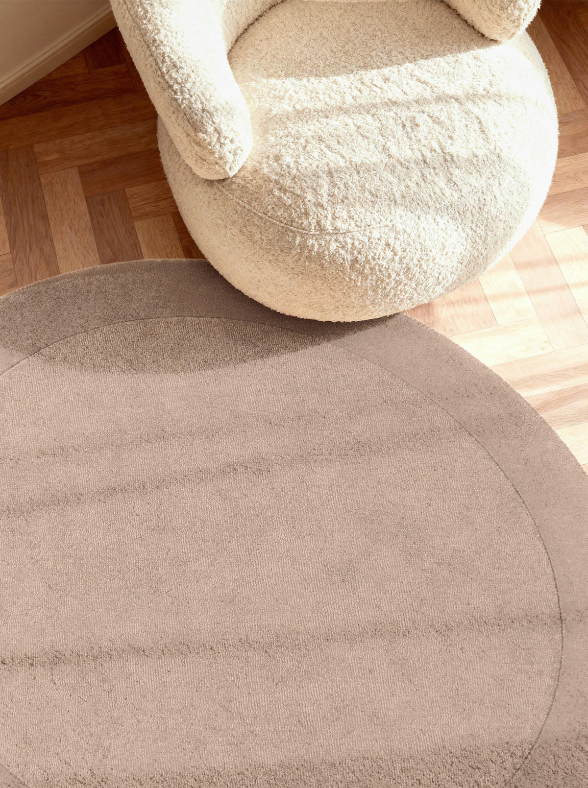 WOLLTEPPICH 150 cm Beige rund  - Beige, Basics, Textil (150cm) - Villeroy & Boch