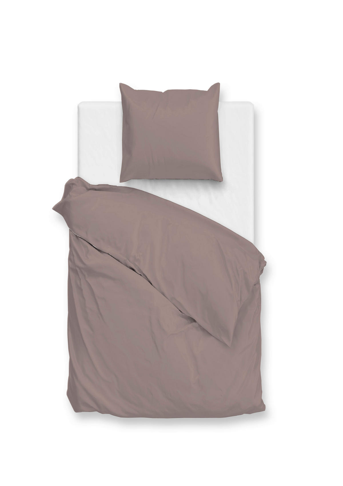 BETTWÄSCHE Satinado Makosatin 155/220 cm  - Violett, Basics, Textil (155/220cm)