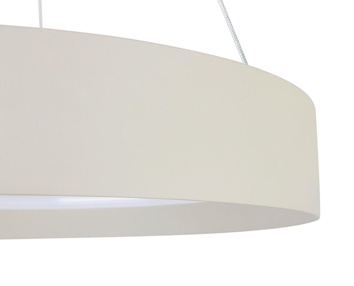 HÄNGELEUCHTE 58,4/120 cm   - Sandfarben/Weiß, Trend, Kunststoff/Metall (58,4/120cm) - Collet's Monde