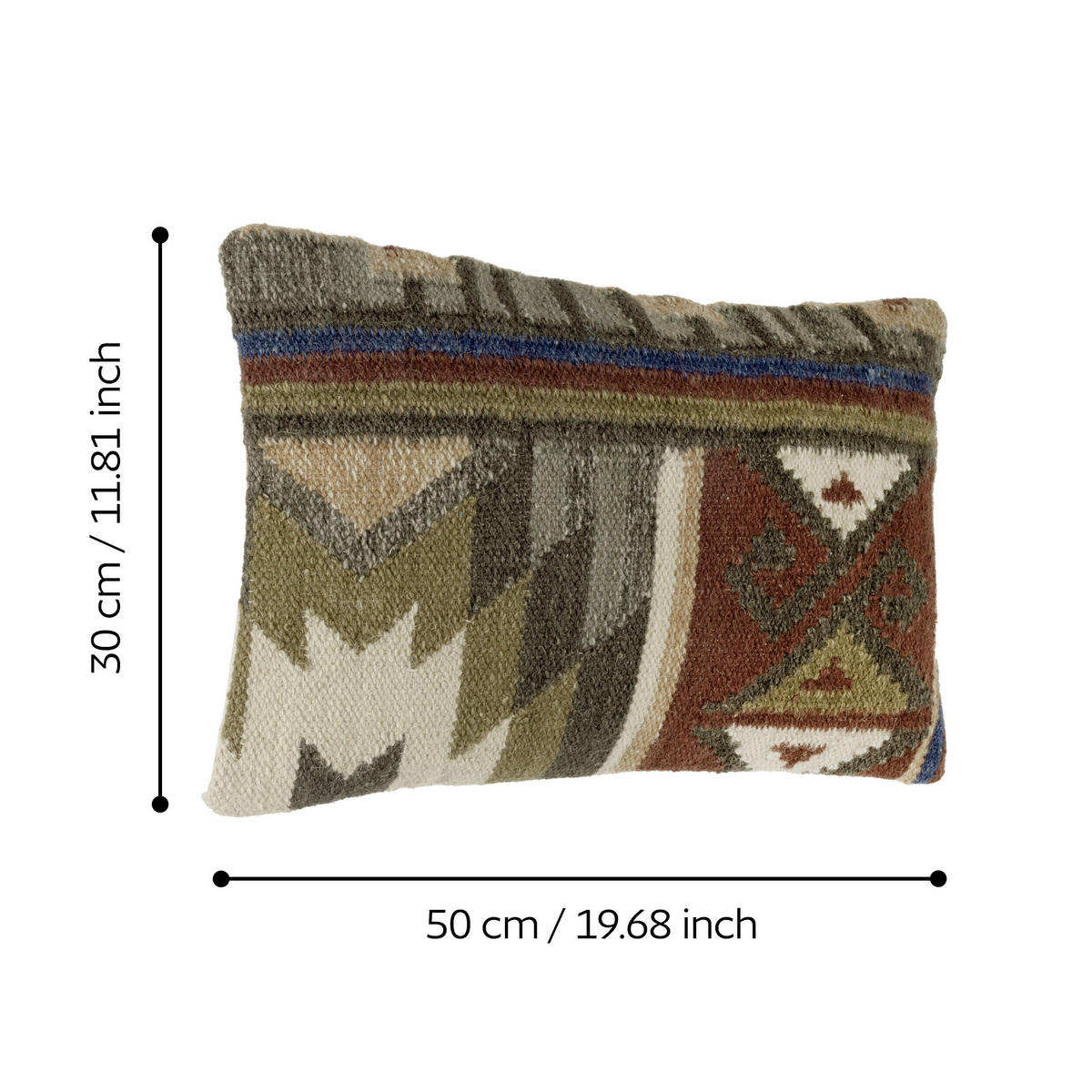 ZIERKISSEN  30/50 cm   - Beige/Terracotta, Basics, Textil (30/50cm) - Eglo