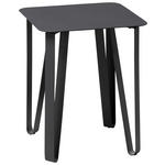 BEISTELLTISCH in Metall 40/40/50 cm  - Schwarz, Design, Metall (40/40/50cm) - Xora