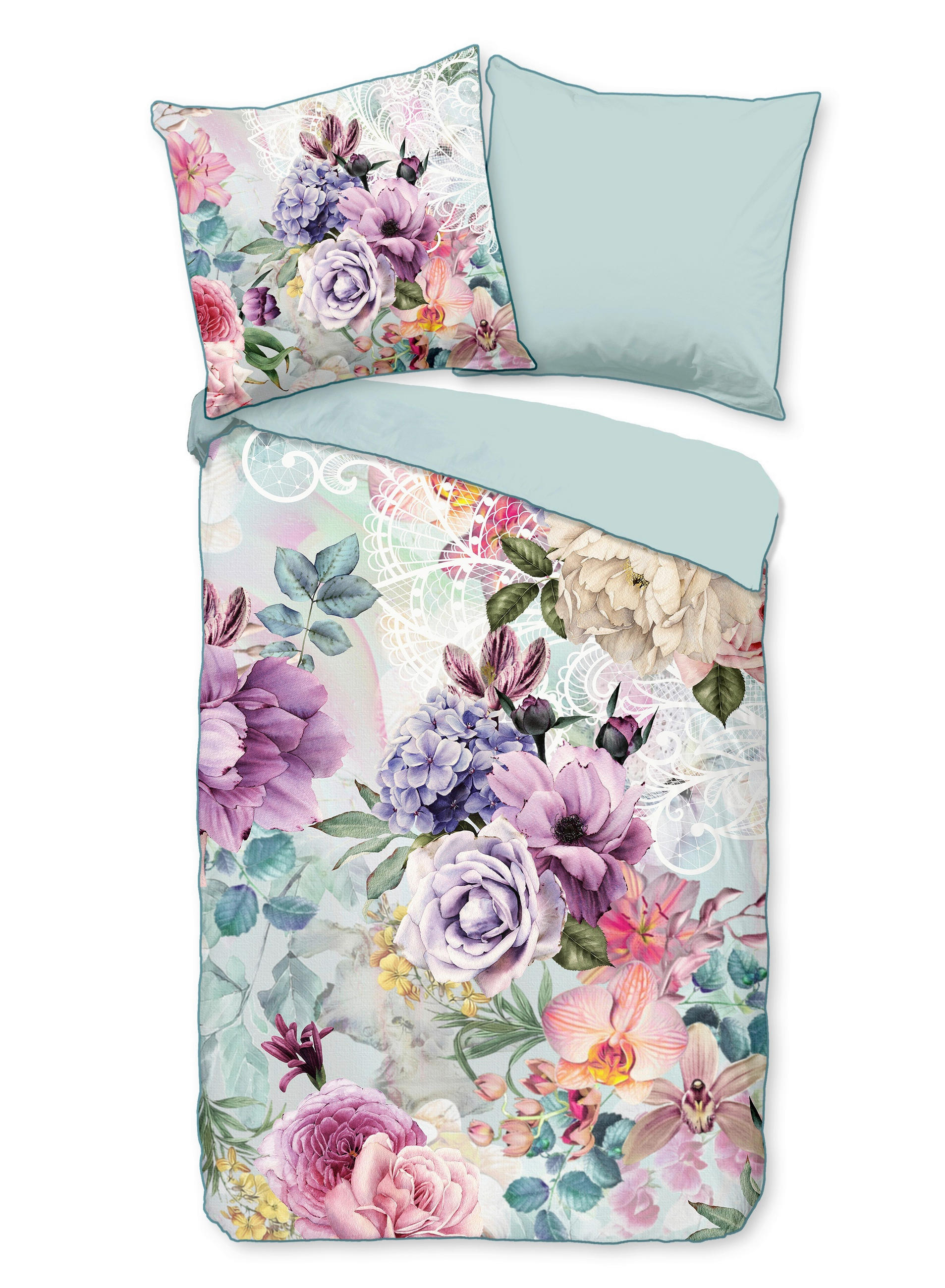 WENDEBETTWÄSCHE Anamin Satin 135/200 cm  - Multicolor, Natur, Textil (135/200cm)