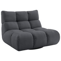 SESSEL Feincord Anthrazit  - Anthrazit/Schwarz, Design, Kunststoff/Textil (112/85/108cm) - Pure Home Lifestyle