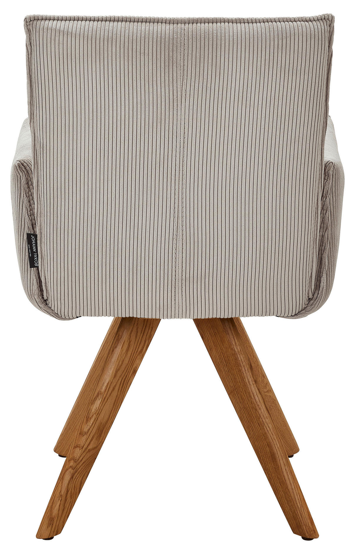 ARMLEHNSTUHL  in Cord  - Ecru/Wildeiche, Design, Holz/Textil (59/87/62cm) - Johann Jakob