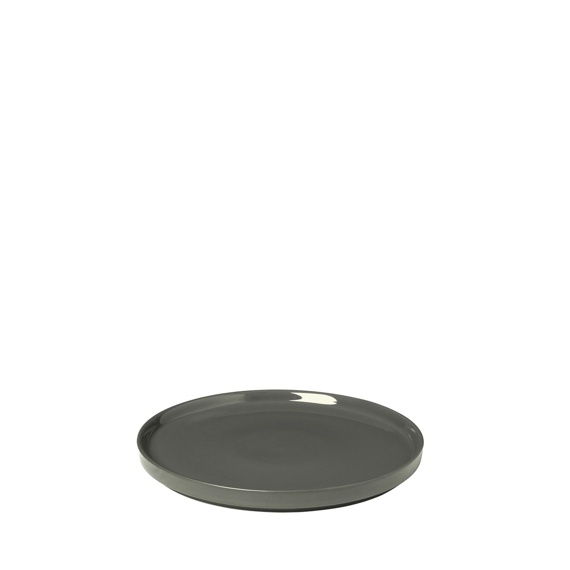 DESSERTTELLER rund - Dunkelgrau, Design, Keramik (20/1,8cm) - Blomus