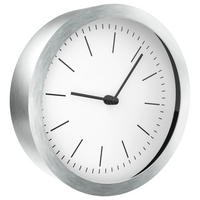 WANDUHR 15 cm   - Silberfarben/Weiß, Basics, Metall (15cm)