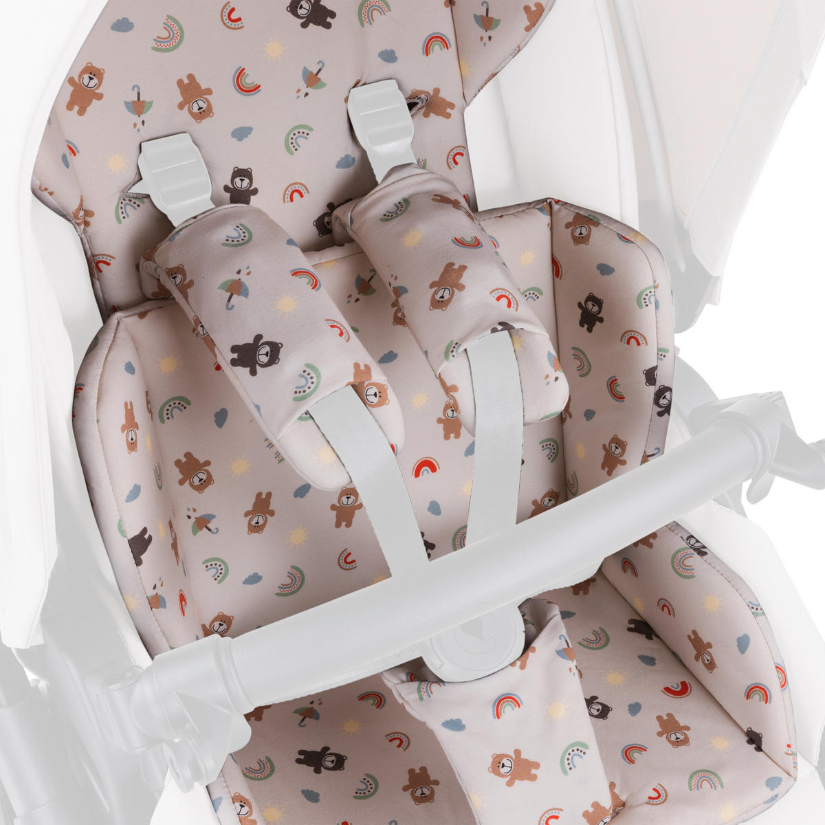 KINDERWAGENEINLAGE Einlagen-Set Kinderwagen  - Beige/Multicolor, Basics, Textil (42/31/7cm) - ABC Design