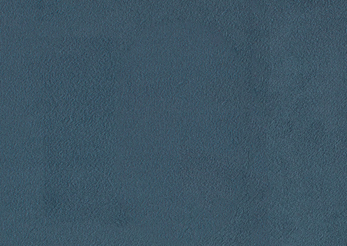 ECKSOFA in Velours Blau  - Blau/Schwarz, Design, Textil/Metall (179/306cm) - Beldomo System