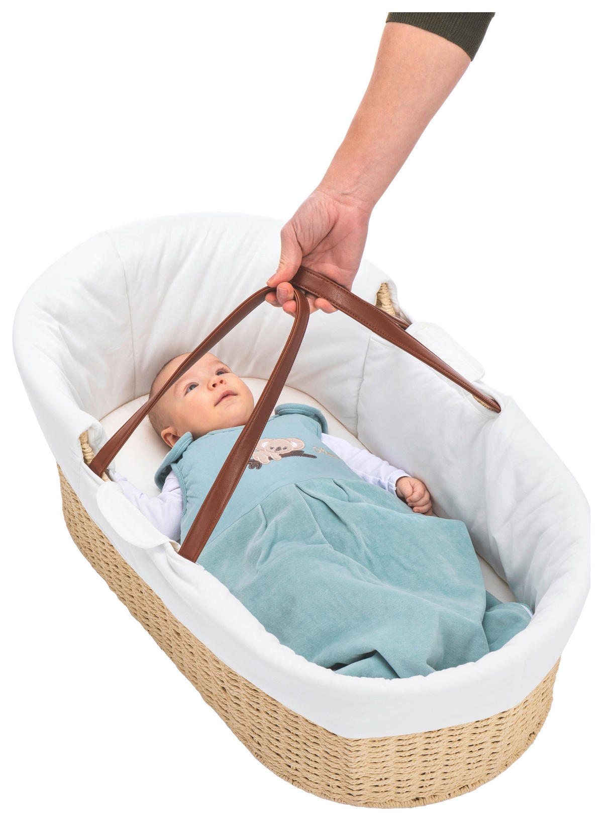 MOJSIJEVA KOŠARA   - bijela/prirodne boje, Trend, papir/tekstil (88/30/48cm) - Fillikid