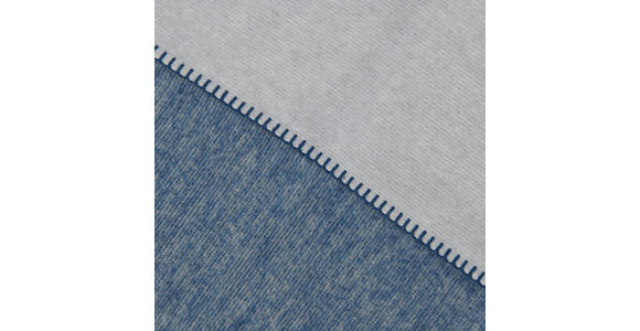 WOHNDECKE 150/200 cm - Blau/Grau, KONVENTIONELL, Textil (150/200cm) - Novel