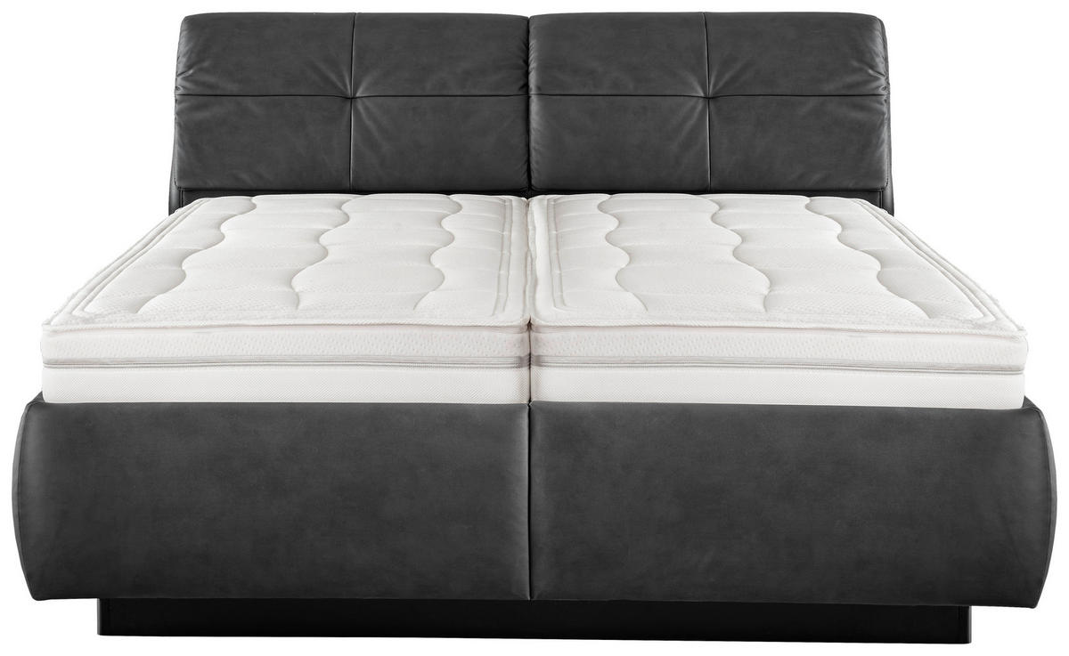 POLSTERBETT 180/200 cm  in Anthrazit  - Weiss/Anthrazit, Konventionell, Holz/Holzwerkstoff (180/200cm) - Beldomo - Sleep