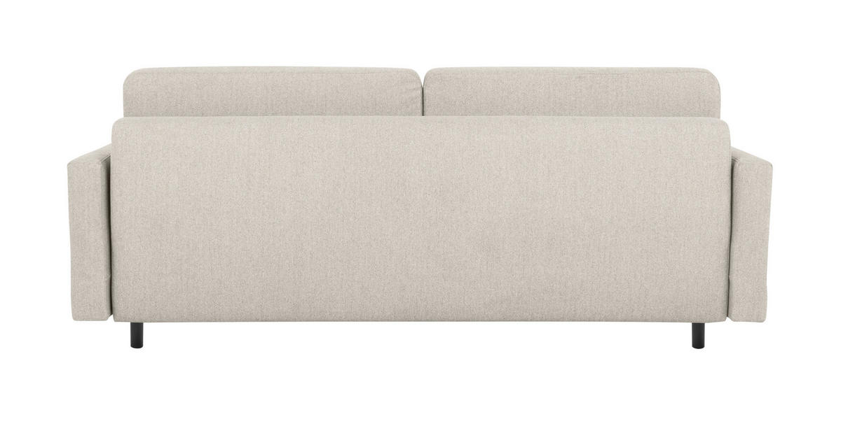 SCHLAFSOFA in Hellgrau  - Buchefarben/Hellgrau, Design, Holz/Textil (222/93/99cm) - MID.YOU