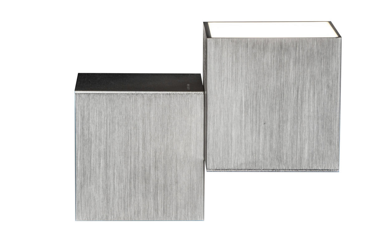 LED-WANDLEUCHTE 20 cm  - Alufarben, Design, Metall (20cm) - Grossmann