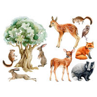 SAMOLEPKA NA ZEĎ - vícebarevná, Basics, plast (25/35/0,10cm) - Euroart