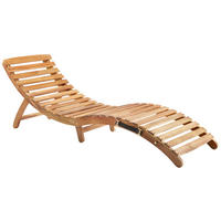 GARTENLIEGE 170/55/54 cm  - Akaziefarben, Natur, Holz/Kunststoff (170/55/54cm) - Ambia Garden