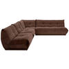 ECKSOFA in Cord Braun  - Braun, Trend, Textil (315/285cm) - Livetastic