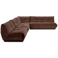 ECKSOFA in Cord Braun  - Braun, Trend, Textil (315/285cm) - Livetastic