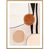 KUNSTDRUCK Abstraktes 45/60 cm  - Hellbraun/Schwarz, Trend, Holzwerkstoff/Kunststoff (45/60cm) - Monee