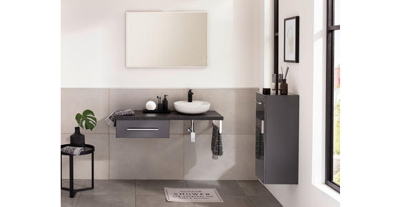 UNTERSCHRANK 60/20,9/48,8 cm - Chromfarben/Anthrazit, KONVENTIONELL, Holzwerkstoff/Metall (60/20,9/48,8cm) - Voleo