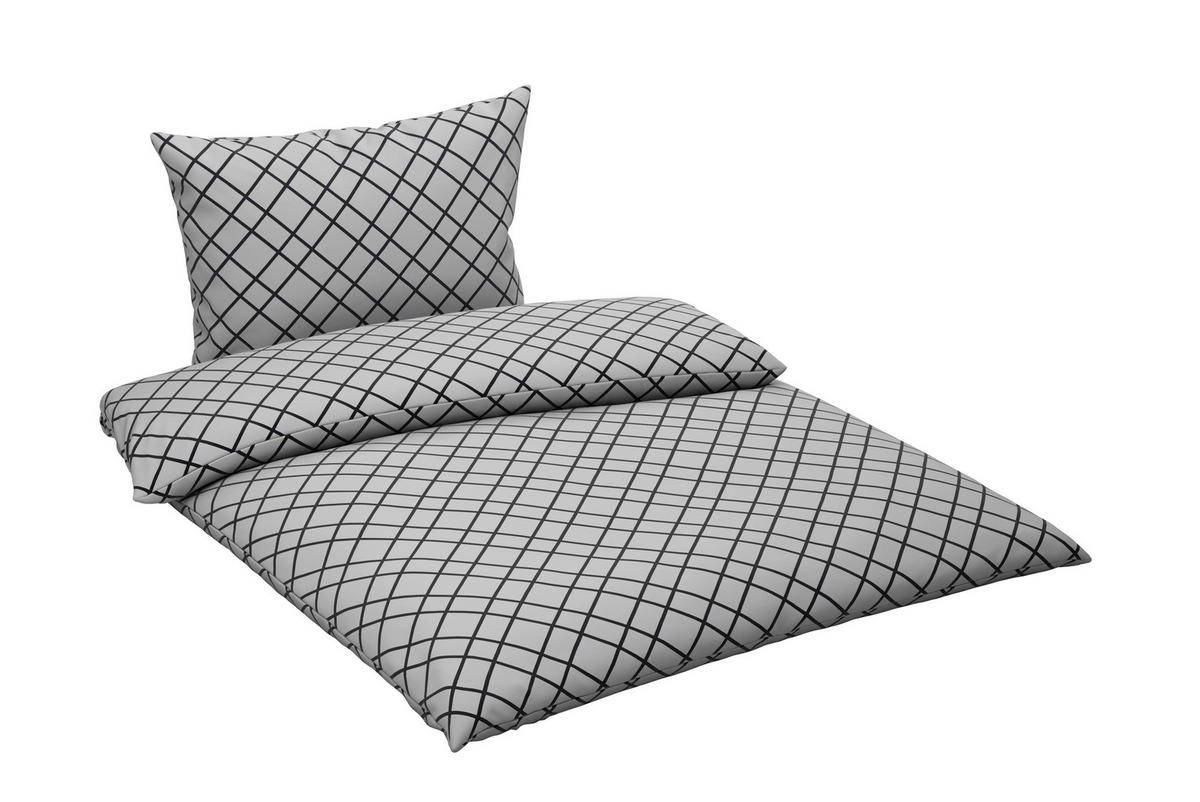 POSTEĽNÁ BIELIZEŇ, flanel, sivá, 140/200 cm - sivá, Konventionell, textil (140/200cm) - Esposa