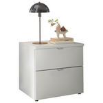 NACHTSCHRANK 40/46,4/43 cm  - Chromfarben/Schwarz, Basics, Holzwerkstoff/Metall (40/46,4/43cm) - Dieter Knoll