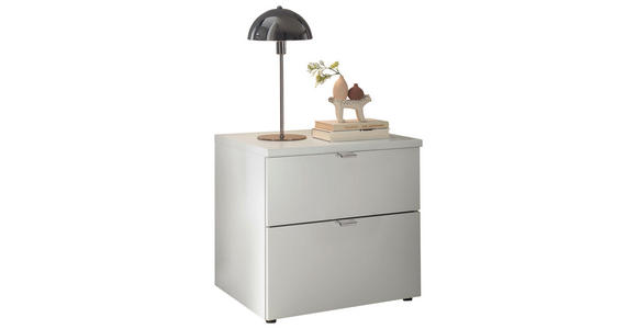 NACHTSCHRANK 40/46,4/43 cm  - Chromfarben/Schwarz, Basics, Holzwerkstoff/Metall (40/46,4/43cm) - Dieter Knoll