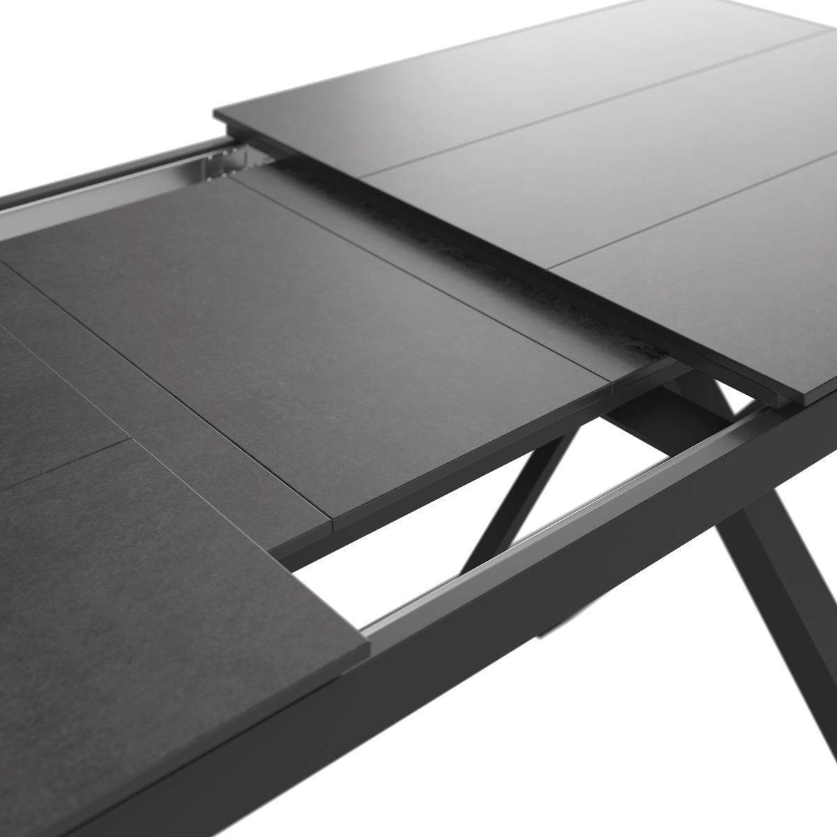 GARTENTISCH 180 -240/89/75 cm  - Anthrazit/Grau, MODERN, Kunststoff/Metall (180 -240/89/75cm) - Amatio