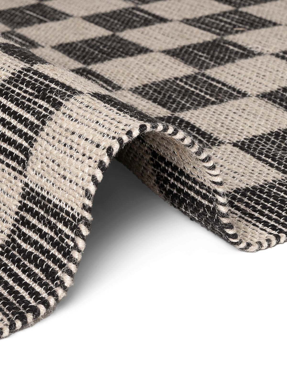 JUTETEPPICH 160/230 cm Handloom 1.0 Creme, Schwarz  - Creme/Schwarz, Basics, Textil (160/230cm) - Hanse Home