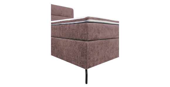 BOXSPRINGBETT 140/200 cm  in Altrosa  - Schwarz/Altrosa, Design, Textil/Metall (140/200cm) - Esposa