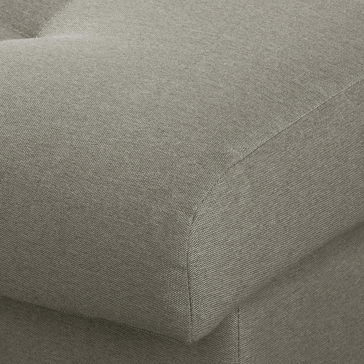 ECKSOFA Naomi Taupe Mikrofaser Rückenkissen  - Taupe/Schwarz, Design, Kunststoff/Textil (284/243cm) - P & B
