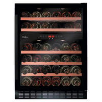 WEINKÜHLSCHRANK WK341110-1S  - Schwarz, Basics, Glas/Metall (59,5/82,0-88,8/50cm) - Amica