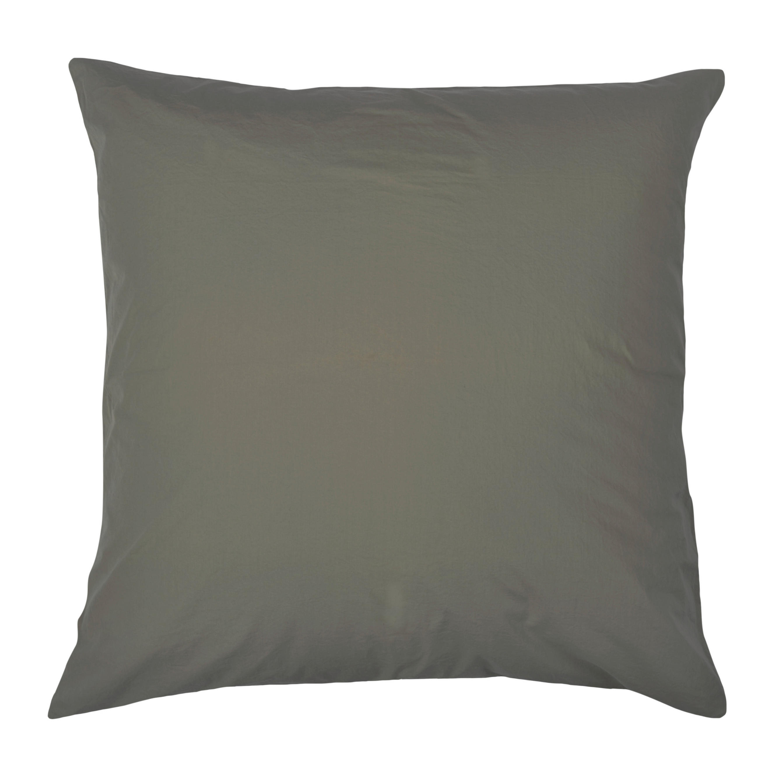 KISSENHÜLLE EASY 80/80 cm  - Olivgrün, Basics, Naturmaterialien/Textil (80/80cm) - Zoeppritz