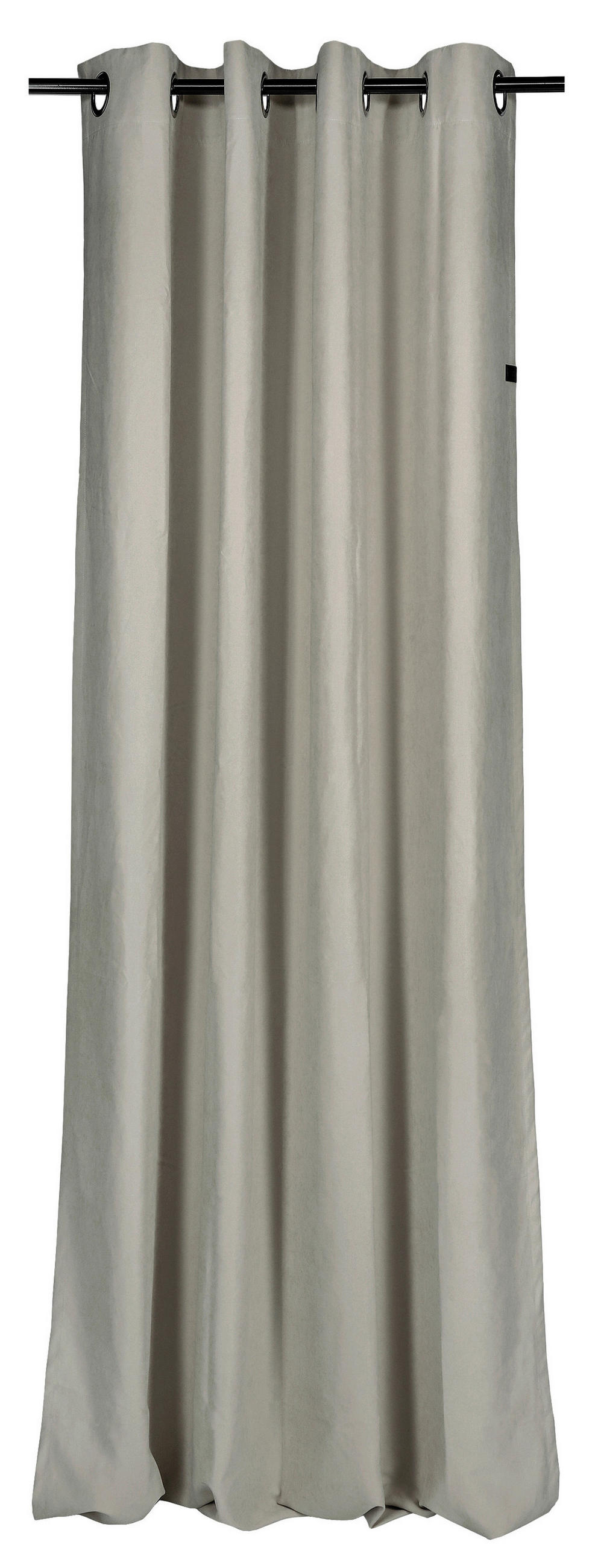 Schöner Wohnen Ösenschal Peachy Graphit, Grau 130x250 cm