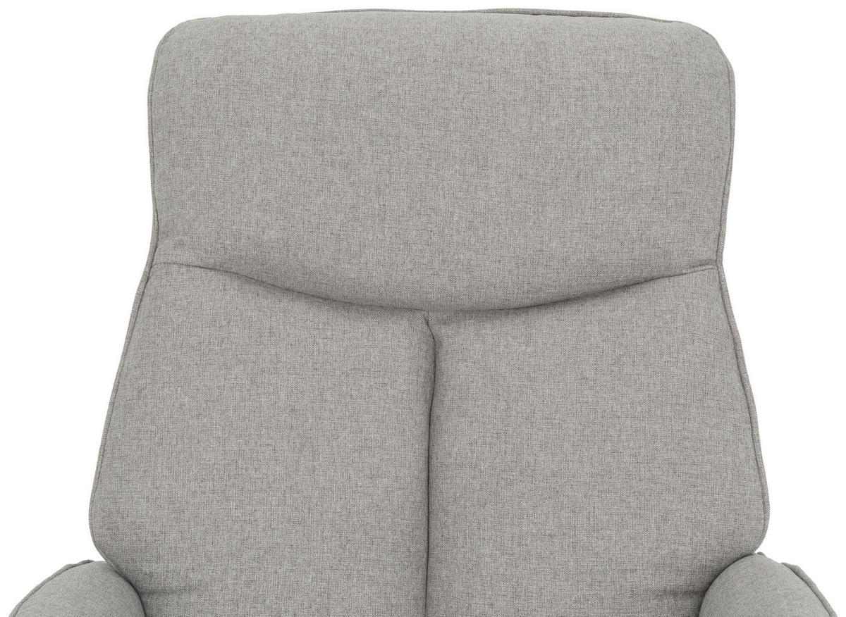 FERNSEHSESSEL  mit Flachgewebe Grau  - Schwarz/Grau, Design, Textil/Metall (71/105/85cm) - MID.YOU
