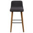 BARHOCKER in Anthrazit, Eichefarben - Eichefarben/Anthrazit, Design, Holz/Textil (44/101/47cm) - Carryhome BARHOCKER in Anthrazit, Eichefarben - Eichefarben/Anthrazit, Design, Holz/Textil (44/101/47cm) - Carryhome