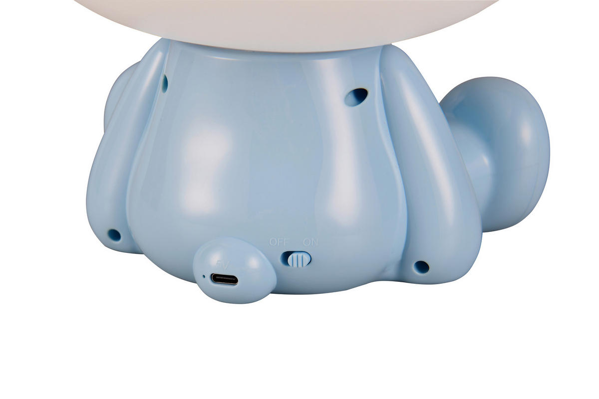 LED-TISCHLEUCHTE 21/19/25,5 cm   - Weiß/Hellblau, LIFESTYLE, Kunststoff (21/19/25,5cm)