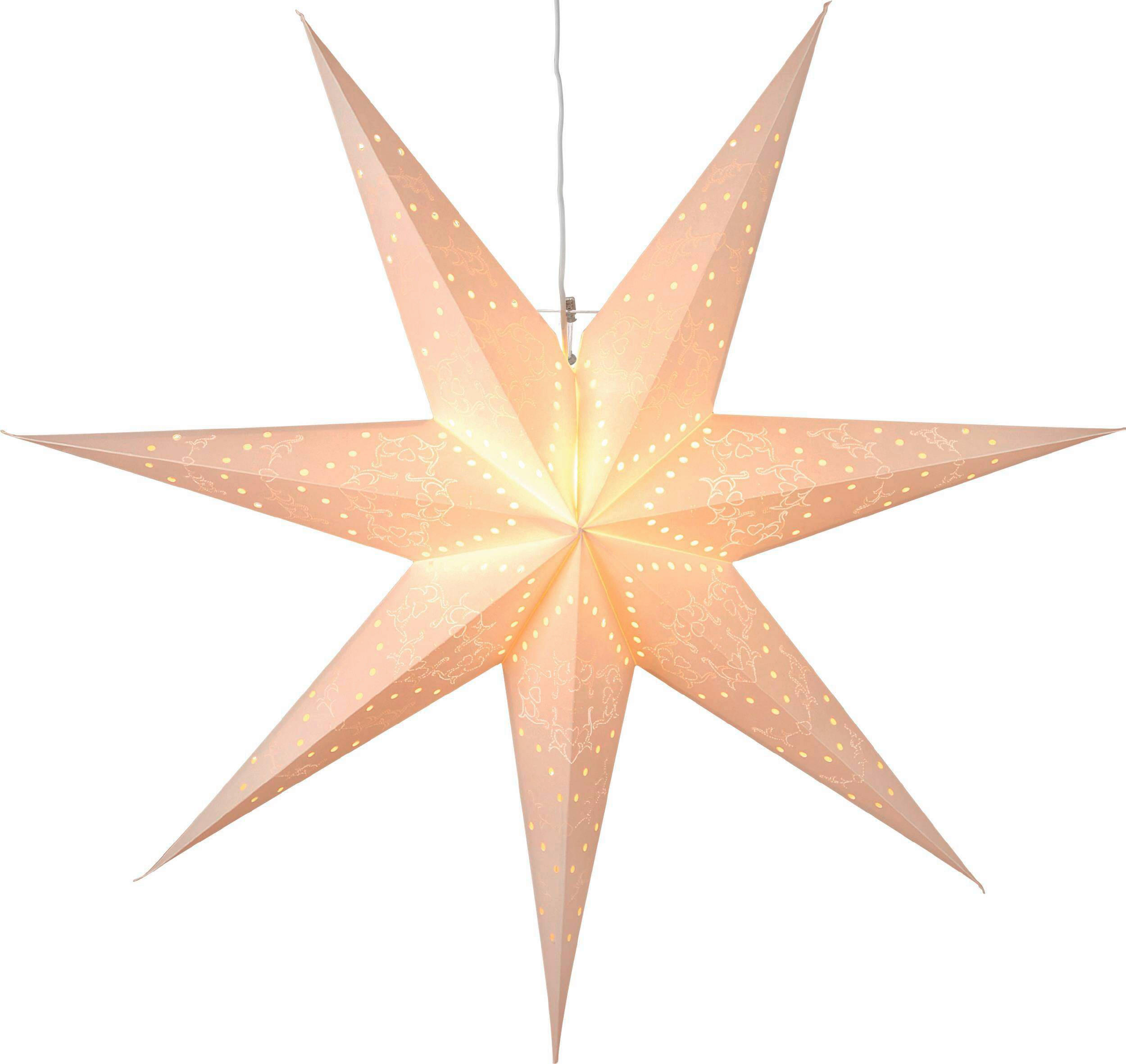 LED-DEKOLEUCHTE 70/16/70 cm   - Weiß, Basics, Papier/Metall (70/16/70cm) - Eglo