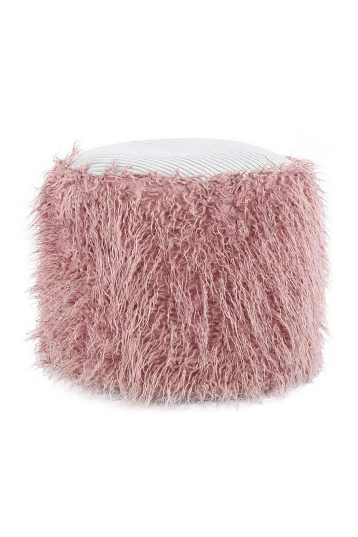 TABURETKA „PUFF“, 45/38/45 cm - ružová, Basics, plast (45/38/45cm)