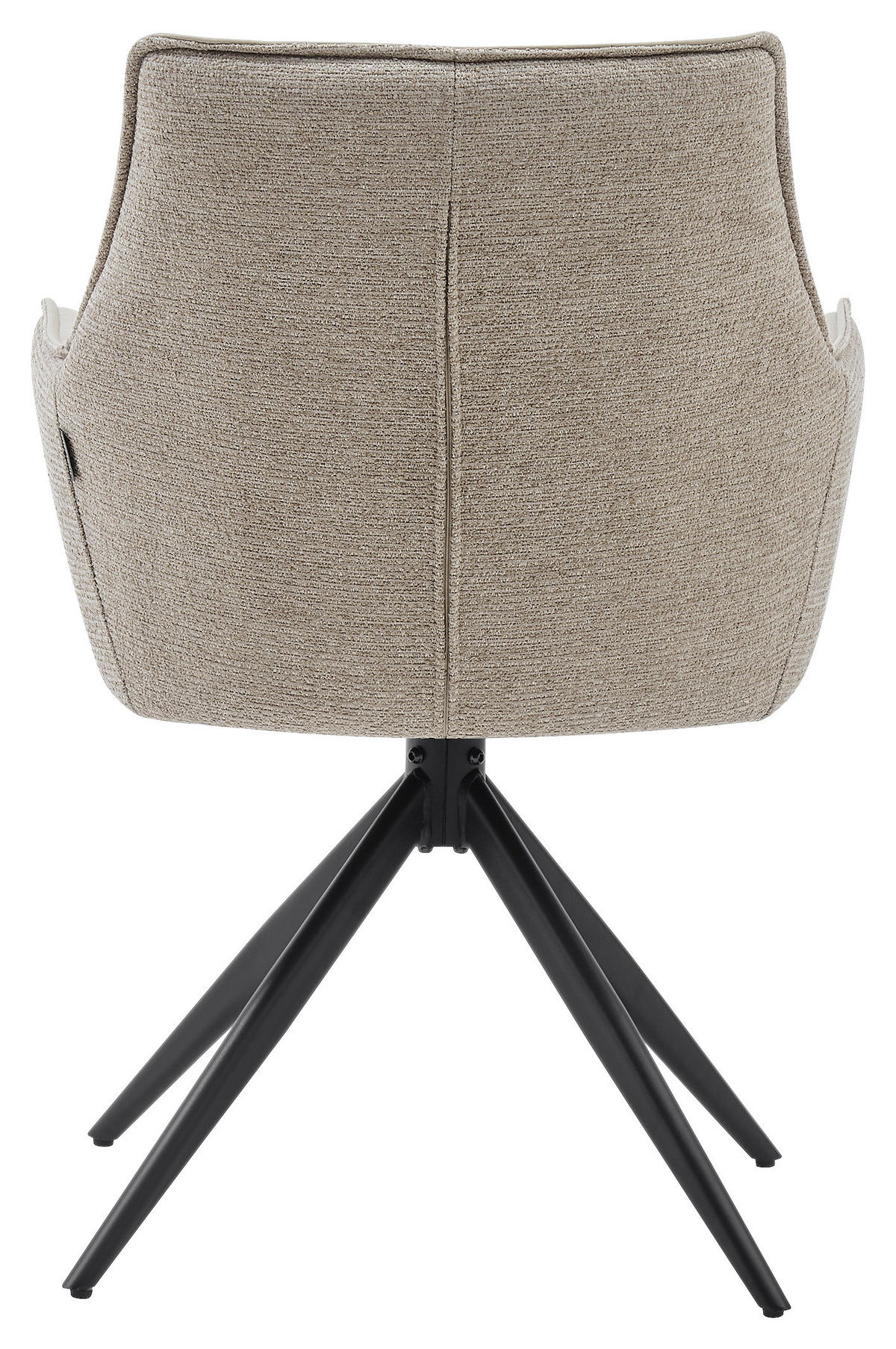 STOLICA S NASLONOM ZA RUKE  crna, taupe  drvo, metal, tekstil      - crna/taupe, Moderno, drvo/metal (58/87/61,5cm) - Livetastic