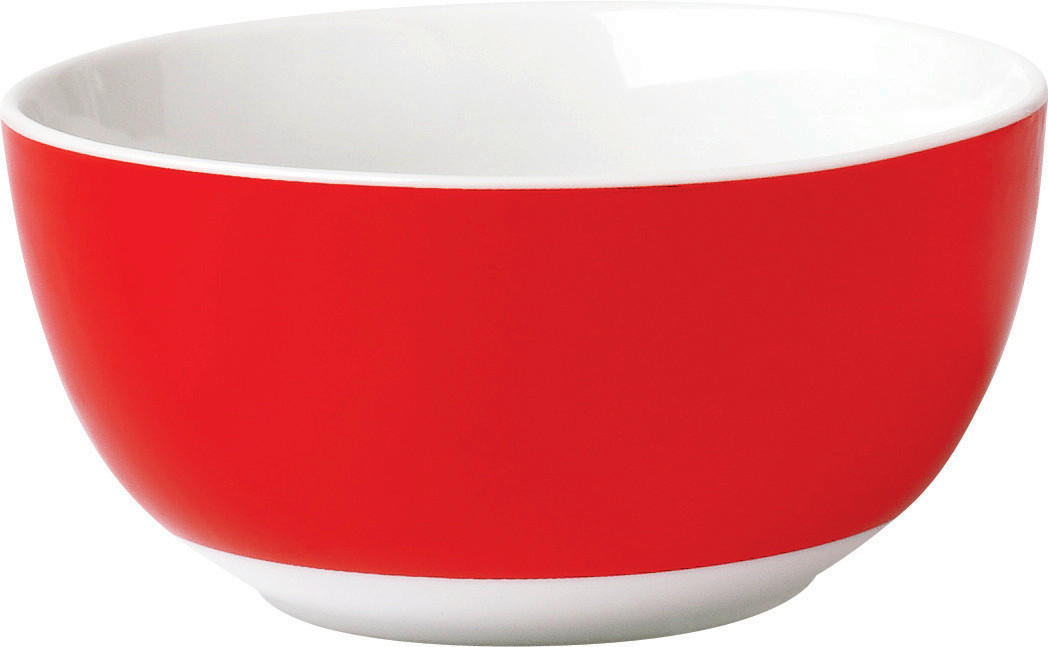 MÜSLISCHALENSET VARIO - Rot/Weiß, Basics, Keramik (14/6cm) - Van Well