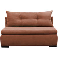 SCHLAFSOFA  mit Liegefunktion Cord Koralle  - Koralle/Schwarz, Design, Kunststoff/Textil (154/93/85cm) - MID.YOU
