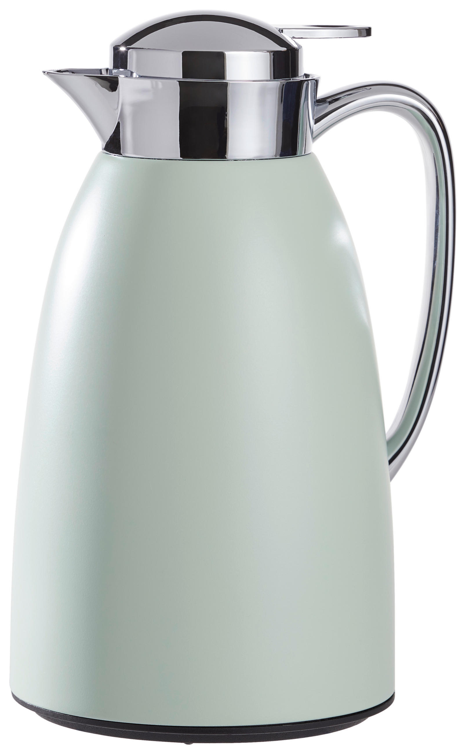 ISOLIERKANNE 1 L  - Edelstahlfarben/Mintgrün, Trend, Glas/Kunststoff (14,5/26,5cm) - Homeware Profession.