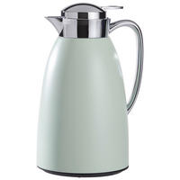 ISOLIERKANNE 1 L  - Edelstahlfarben/Mintgrün, Trend, Glas/Kunststoff (14,5/26,5cm) - Homeware Profession.